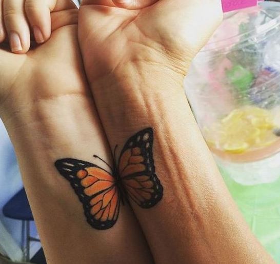 tatuagem-mãe-e-filhas-borboleta